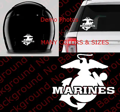USMC United States Marine Corps Vinyl Decal Marines Eagle Globe Anchor AY059A • $4.50