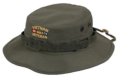 Vietnam Veteran Boonie Hat OD Olive Drab Green Military Jungle Bush Hats • $18.99