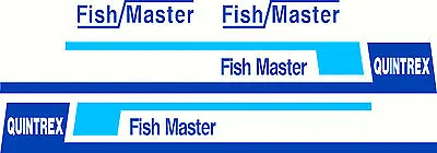 $160 • Buy Quintrex Fishmaster Sticker Decal Marine Mirrored Set Of 4