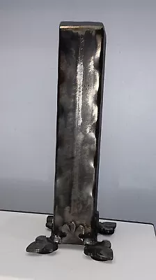 Vintage 11” Heavy Cast Iron Pillar Incense Burner Sculpture Zen Feng Shui • $24.99