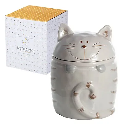 Ceramic Storage Jar Kitchen Container Novelty Cat Themed Animal Lover Gifts • £17.99