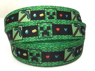 MINE CRAFT Grosgrain Ribbon 1 Inch (25mm) Width For Craft Hair Cake Deco Etc  • £1.99