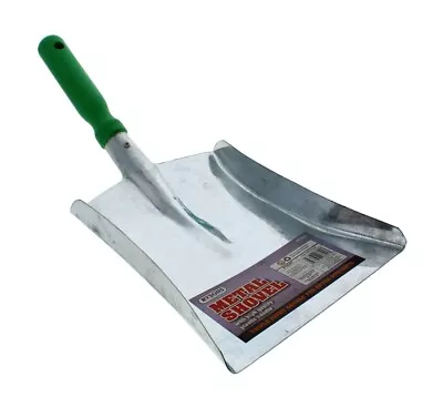 12  Metal Hand Shovel Garden Dust Pan Coal Leaves Indoor Outdoor Multipurpose • £8.96