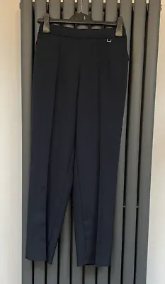 Bnwot New M&S Classic Navy Blue Standard Rise Straight Leg Trousers Size 8 • £12.99