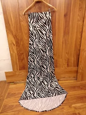 RAMPAGE DRESS Size 5  ZEBRA PRINT ANIMAL COCKTAIL EVENING PROM STRAPLESS • $18