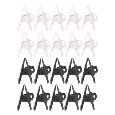 10Pcs/Set Cable Cord Clip Clamp Collar Lapel Shirt Holder For Headphone Earphone • £2.51