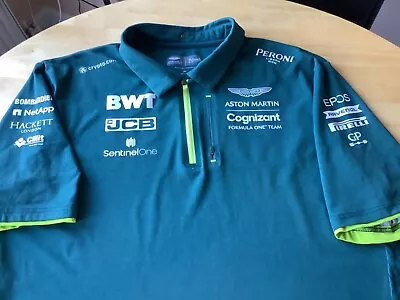 £24.99 • Buy Mens (Aston Martin Cognizant F1) Official Polo Shirt - Size XXL