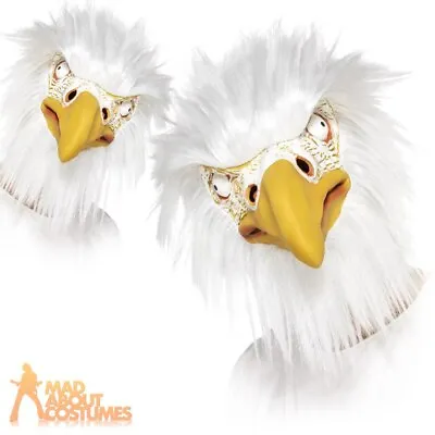 £17.49 • Buy Adult Eagle Overhead Mask Animal Bird Mens Ladies Fancy Dress Costume Accessory