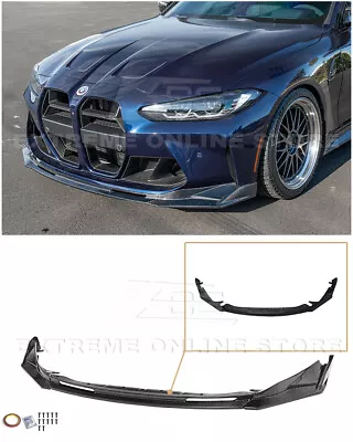 For 21-Up BMW G80 M3 G82 M4 VRS Style CARBON FIBER Front Bumper Lip Splitter • $429.98