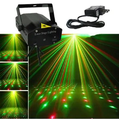 Mini Laser Projector Stage Lights LED R&G Disco Lighting Xmas Party KTV DJ L • $14.99