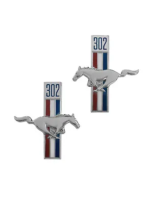 Mustang Running Horse Fender Emblems LH & RH Pair 1964 1965 1966 64 65 66 GT ALL • $38.92