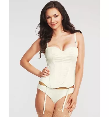 £8.99 • Buy BRAVISSIMO Tiffany Basque 5437  In Ivory By Masquerade  RRP £56