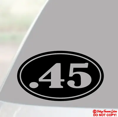 .45 Vinyl Decal Sticker Car Window Bumper 2nd Amendment Gun Ammo Box Case Safe • $2.99