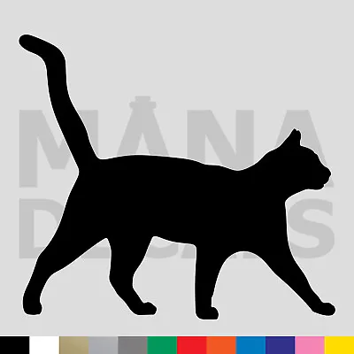 Cat Vinyl Die Cut Decal Sticker - Silhouette Outline Pet Animal Kitten • $2.49