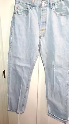 Levi's LVC 501  Selvedge Jeans Made In USA 33x30 (actual 31 X 29) VINTAGE Light • $62.10