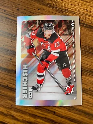 NICO HISCHIER 2022-23 Topps Chrome NHL Sticker Silver Refractor SP /99 Devils • $3.99