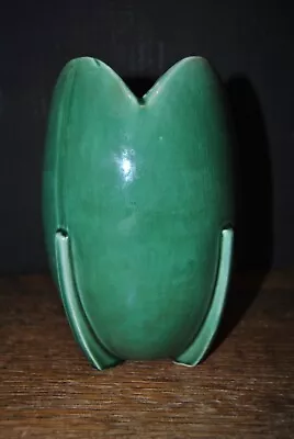 Mccoy Tall Egg Vase Green Glaze • $110