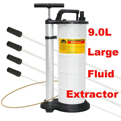 $51.99 • Buy 9 Liter Fluid Extractor Oil Changer Manual Hand Operated Vacuum Fluid Evacuator