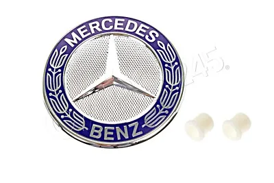 Genuine Mercedes A B C E CLS G M R S SL GLE Hood Emblem Badge With Grommets • $46.45