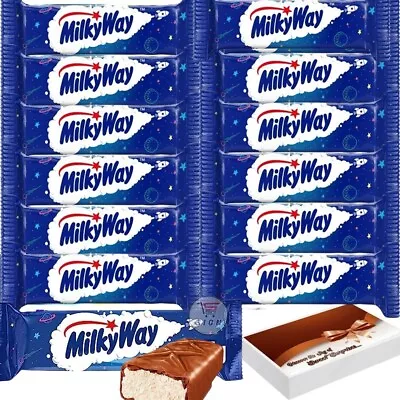 12 X Milky Way Nougat & Milk Chocolate Snack Bar 21.5g With Gift Box Kids Gift • £13.99