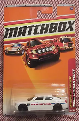 Matchbox 2010 Emergence Response Dodge Charger Police #58 White • $12.89