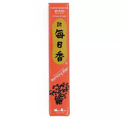 Nippon Kodo Morning Star Myrrh Japanese Incense Sticks + Holder • £4.75