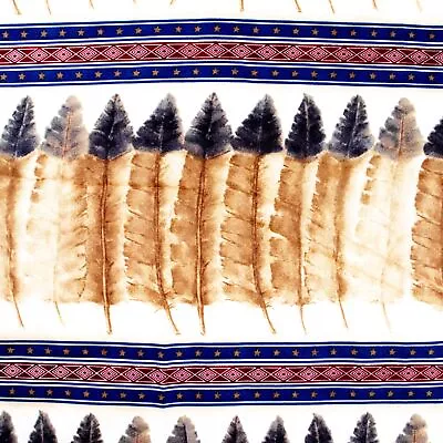 Cowboys Indians Maywood Studio Cotton Quilting Fabric Feather Border Western • $5.38