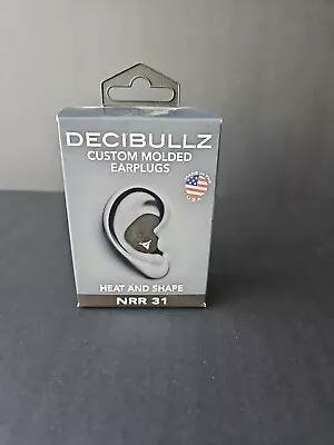 DECIBULLZ Custom Molded Earplugs Black NRR 31db Premium High Performance Protect • $15.99