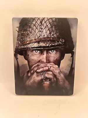 Call Of Duty WW2 Steel Case + Game  - Playstation 4 - Ps4 - Sony • $23.99