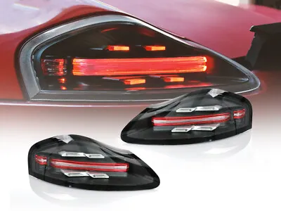 718 Style Full LED Clear/Red Bar Tail Light Set For 1997-04 Porsche Boxster 986 • $620.94