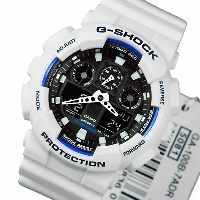 Casio Watch G-Shock Analogue/Digital Duo Anti Magnetic GA-100B-7ADR RRP $269 • $197.50