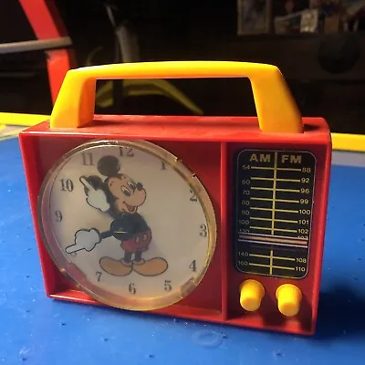 Disney Kids Toy Vintage Radio Am Fm Clock Collectable • $39