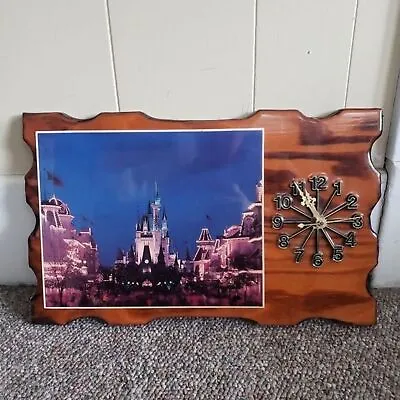 $125 • Buy 💫 Disney Vintage Wall Clock Main Street Magic Kingdom Cinderella's Castle