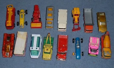 Matchbox Lesney Corgi Vintage Diecast Vehicles Job Lot Set Of 16 (c) - REDUCED • £8.99