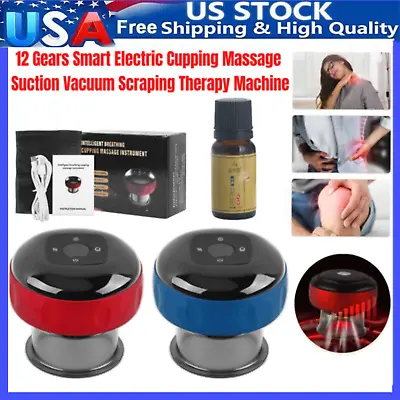 Smart Electric Cupping Massage Suction Vacuum Scraping Therapy Machine 12 Gears • $19.99