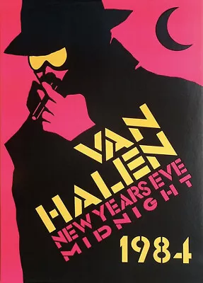 Van Halen Very Rare Original Vintage 1984 New Years Eve Concert Promo Poster • $299.99