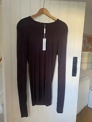 BNWT Unconditional London UK M (Size 12) Ladies Grape Long Sleeve Top • £25