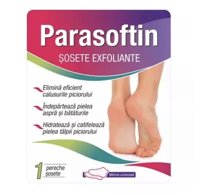 PARASOFTIN Exfoliating Peel Foot Socks Soft Feet Hard Dead Skin Remove Callus • £11.99