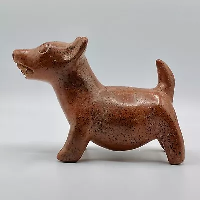 Pre-Columbian Redware Colima Dog Figure West Mexico 7.5 X 3.5 X 5 Red Clay • $450