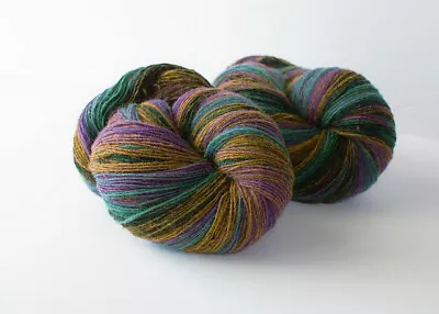 Dundaga 6/1NM 100% Wool 396 G Gradient Col. Bearded Iris Kauni Shetland • $58