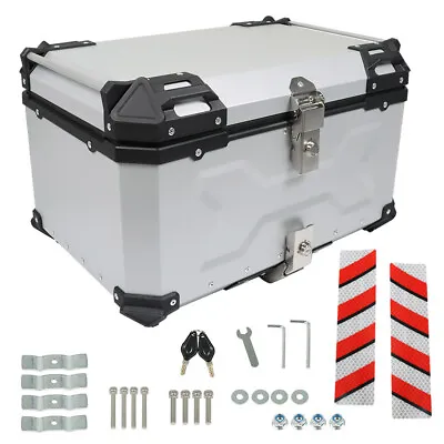 65L Motorcycle Trunk Tour Tail Box Scooter Waterproof Luggage Storage Top Case • $157.46