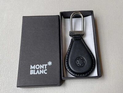 £58.02 • Buy Mont Blanc Original Black Leather Keyring NOS 1990 Germany. (#U70)