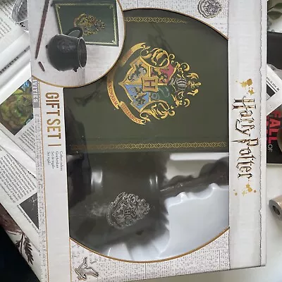 Harry Potter Gift Set Caldron Mug Wand Pen And Notebook NIB • $15