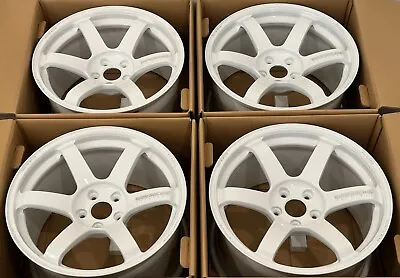 Volk TE37 Saga S-Plus 18x10 +35 5x114.3 Dash White (SET) • $3960