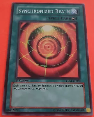 Synchronised Realm - 1st Edition Common - 5D's Starter Deck 2008 - YGO • £1