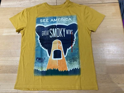 $8 • Buy Creative Action Network Womens XS  See America Great Smoky Mountains Bear Graphi