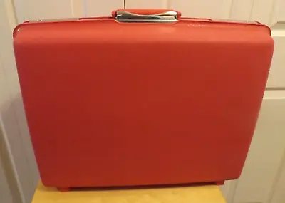 Vintage Samsonite Hot Pink 21  X 16  Suitcase Luggage Mid Century Modern • $36