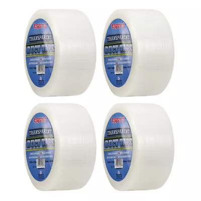 4 Rolls Transparent Duct Tape 1.89  X 27 Yard Weather Resistant Patching Sealing • $23.61