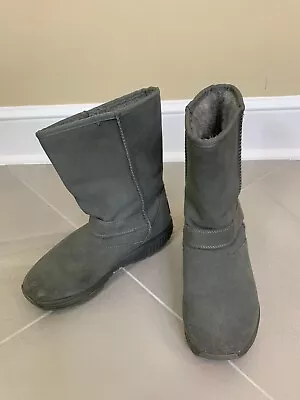 $59.88 • Buy Sketchers Shape Ups Suede Faux Fur Lined Boots Women’s Size 9