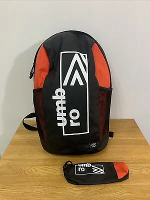 Umbro Men's Black Red Backpack/ Rucksack • £17.99